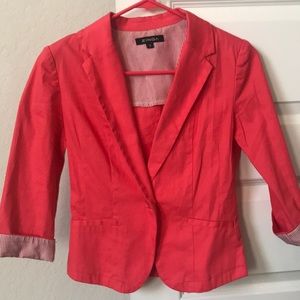 Boutique Coral Blazer